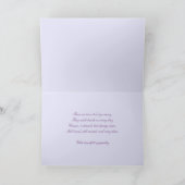 Clématite pourpre - carte de sympathie (Intérieur)