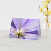 Clématite pourpre - carte de sympathie (Fleur jaune)