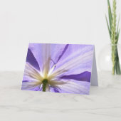 Clématite pourpre - carte de sympathie (Devant)