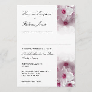 Clématite rose - invitation civile d'association
