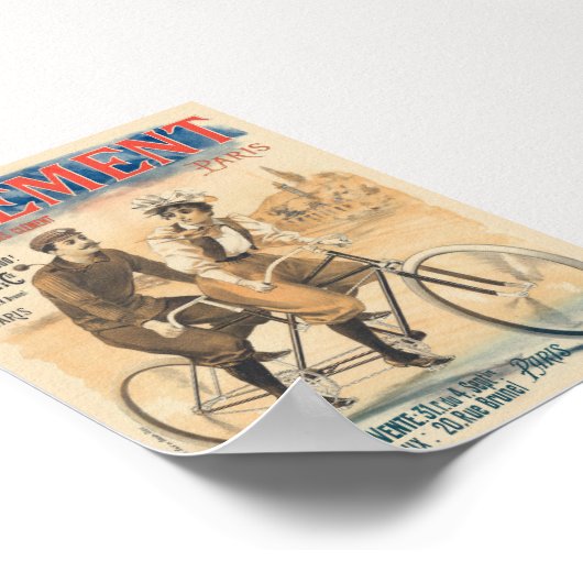 Clément Paris Poster vintage 1895 (Coin)