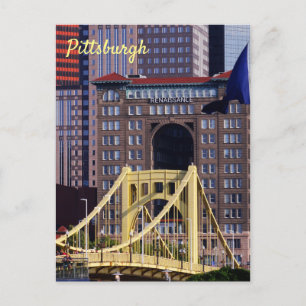 Clemente Bridge Pittsburgh Skyscrapers Briefkaart