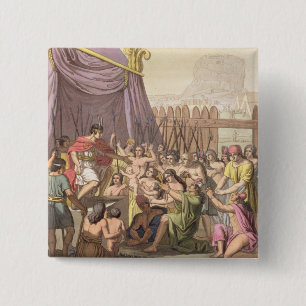 Clementie van Mayta-Capac: gratie voor verovering Vierkante Button 5,1 Cm