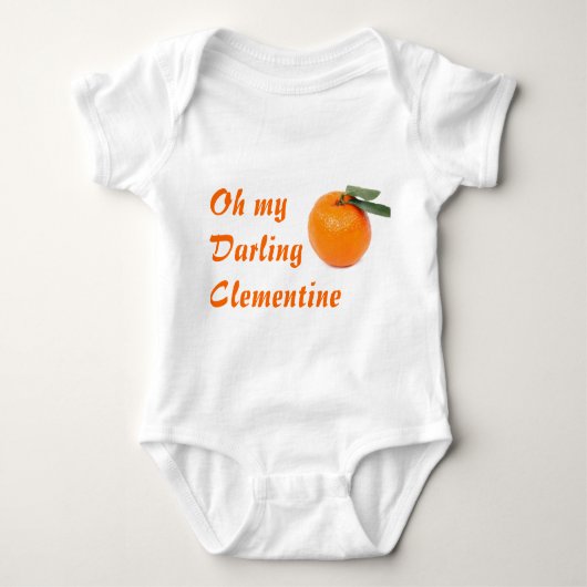 Clementine baby bodysuit (Voorkant)