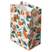 Clementine Baby shower Gift Bag – Little Cutie Cit Medium Cadeauzakje (Achterkant Gekanteld)