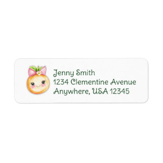 Clementine Cutie adreslabel Etiket