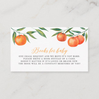 Clementine "Cutie" Books for Baby Shower Informatiekaartje