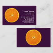 Clementine - Donker Paars Visitekaartje (Voorkant / Achterkant)