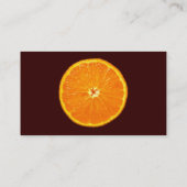 Clementine - Donkerbruin Visitekaartje (Achterkant)