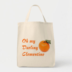 clementine grocery canvas tas