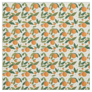 Clementine Grove Botanische Patroon met Groen Stof