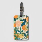 Clementine mandarine bagagelabel (Voorkant (verticaal))