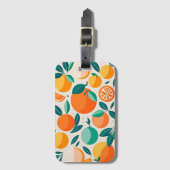 Clementine mandarine bagagelabel (Voorkant (verticaal))