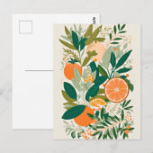 Clementine mandarine briefkaart (Voorkant / Achterkant)