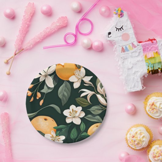 Clementine Mandarine Papieren Bordje (Feest)