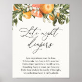 Clementine Sinaasappels en Greenery Late Night Dia Poster (Voorkant)