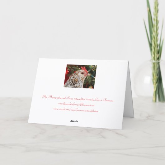 Clementine's Christmas Wish Feestdagen Kaart (Achterkant)