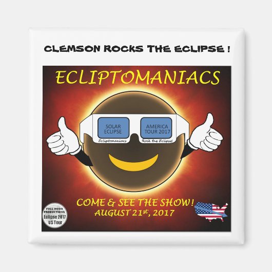 CLEMSON ECLIPSE MAGNEET (Voorkant)