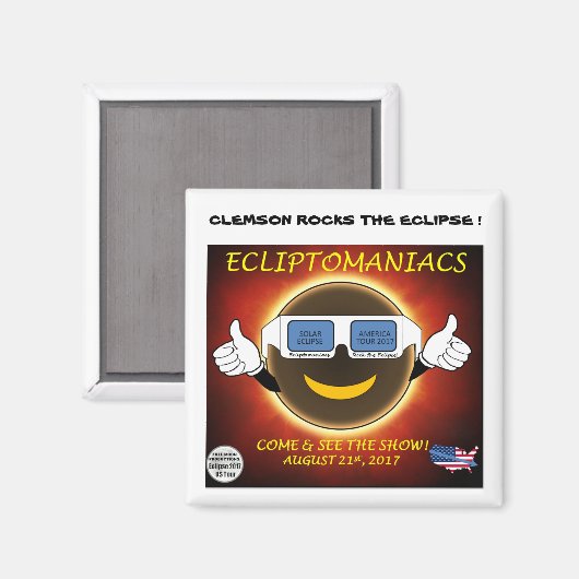 CLEMSON ECLIPSE MAGNET (Recto/Verso)
