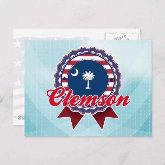 Clemson, SC Briefkaart (Voorkant / Achterkant)
