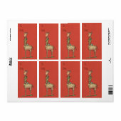 Cleo Giraffe cadeau label (Full Sheet)