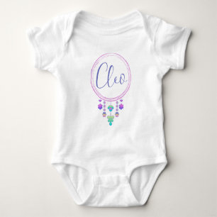 Cleo naam onthullen meisje grillige Schattigee hip Romper