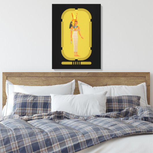 Cleopatra Canvas Afdrukken (Insitu (Slaapkamer))