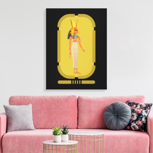 Cleopatra Canvas Afdrukken (Insitu (Woonkamer))