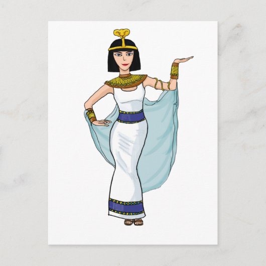 Cleopatra de Farao van Egypte Briefkaart (Voorkant)