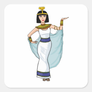 Cleopatra de farao van Egypte Vierkante Sticker