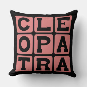 Cleopatra, Egyptische farao Kussen