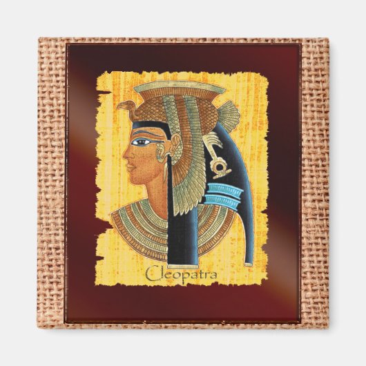 "Cleopatra" Egyptische kunstnetten Magneet (Voorkant)