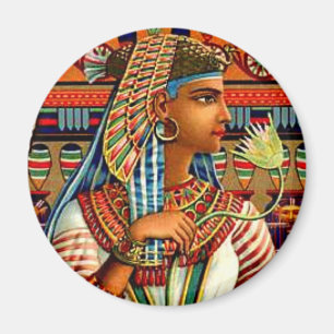 Cleopatra Egyptische Revival Art Design Magneet