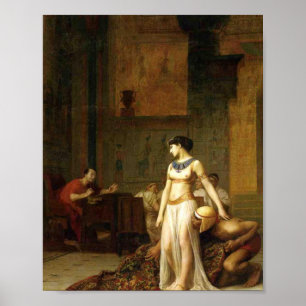 Cleopatra en Caesar door Jean Leon Gerome Poster