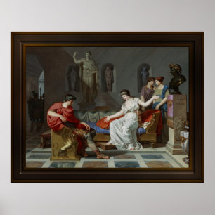 Cleopatra en Octavian door Louis Gauffier Poster