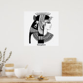 Cleopatra  illustratie poster (Keuken)