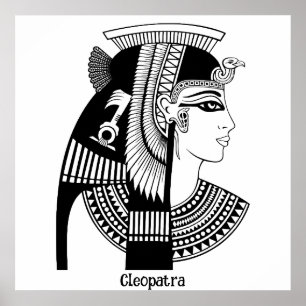 Cleopatra illustratie poster
