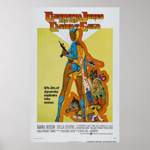 Cleopatra Jones en The Casino of Gold Green Poster