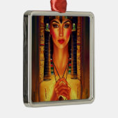 Cleopatra Kerstversiering Metalen Ornament (Rechts)