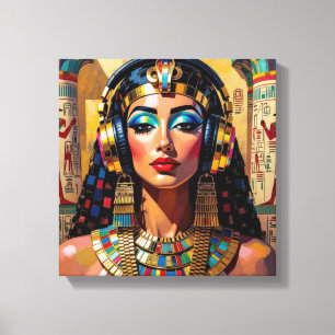 CLEOPATRA KONINGIN VAN DE NIJL 4 CANVAS AFDRUK