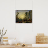 Cleopatra Ontschepen bij Tarsus, 1642 Poster (Keuken)