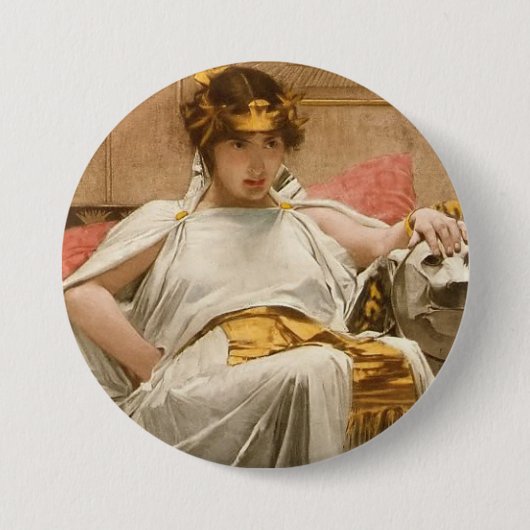 Cleopatra Ronde Button 7,6 Cm (Voorkant)