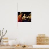 Cleopatra toont Octavius de buste van Julius Poster (Keuken)