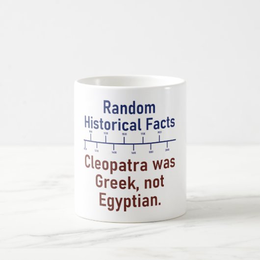 Cleopatra was Grieks - historisch feit Koffiemok (Center)