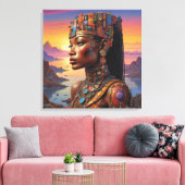 Cleopatra's Blik Canvas Afdruk (Insitu (Woonkamer))