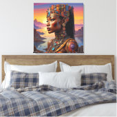 Cleopatra's Blik Canvas Afdruk (Insitu (Slaapkamer))
