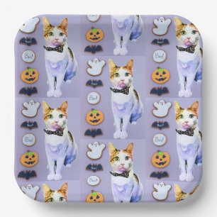 Cleopatra's Halloween Cookies Papieren Bordje