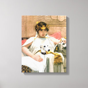 Cleopatra's whippet (beroemde kunstaanpassing) canvas afdruk