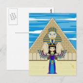 Cléopâtre à la Grande Carte Postale Sphinx (Devant / Derrière)