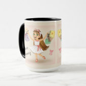 Cleo's "I Love Shopping"-Mok Mok (Voorkant links)